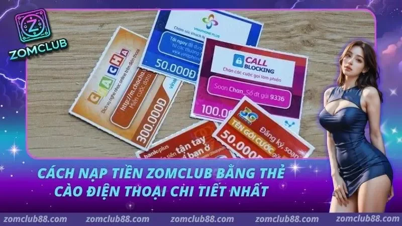 Cách Nạp Tiền ZomClub Bằng Thẻ Cào Điện Thoại Chi Tiết Nhất Cách Nạp Tiền ZomClub Bằng Thẻ Cào Điện Thoại Chi Tiết Nhất
